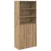 vidaXL Credenza Rovere artigianale 80 x 42,5 x 185 cm
