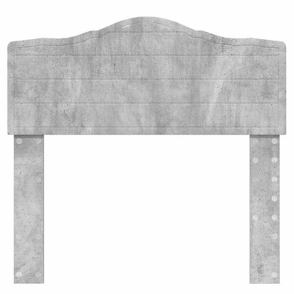 vidaXL Testiera Grigio cemento 100 cm Legno multistrato