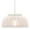 vidaXL Lampadario Soffitto in Bamb&ugrave; 40 W 34x14,5 cm Semicerchio E27