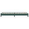 vidaXL Letto a Molle senza Materasso Verde Scuro 90x220 cm Velluto