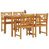 vidaXL Set da Pranzo per Giardino 5 pcs Marrone