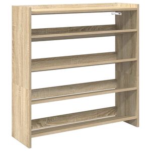 vidaXL Scarpiera Rovere Sonoma 80x25x81 cm in Legno Multistrato