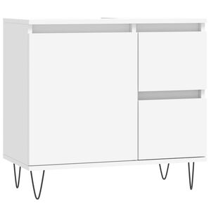 vidaXL Armadietto da Bagno Bianco 65x33x60 cm in Legno Multistrato