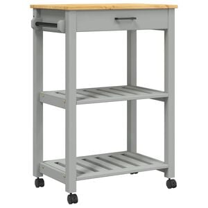 vidaXL Carrello da Cucina MONZA 60x40x88,5cm in Legno Massello di Pino