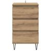 vidaXL Credenza con cassetto Rovere artigianale 40 x 35 x 70 cm