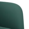 vidaXL Divano Sedia con Braccioli Verde Scuro 54 cm in Velluto