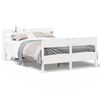 vidaXL Letto senza Materasso Bianco 140x190 cm Legno Massello di Pino