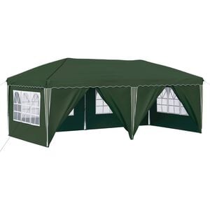 vidaXL Tenda per feste a pop-up 575 x 288 x 245 cm Verde