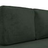 vidaXL Sdraio con Cuscini e Capezzale Verde Scuro in Velluto