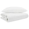vidaXL Duvet Estivo con cuscino 2 pz Bianco Piuma d'anatra