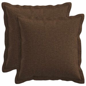 vidaXL Federa 2 pcs HOUTEN Marrone 30 x 30 cm Lino