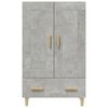 vidaXL Credenza Grigio Cemento 70x31x115 cm in Legno Multistrato
