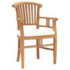 vidaXL Set da Pranzo da Giardino 5 pz con Cuscini in Legno di Teak