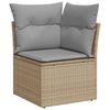 vidaXL Set di divani 4 pcs Beige polyrattan