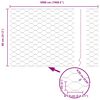 vidaXL Recinzione con Posto Grigio 0,8 x 50 m Acciaio e PVC