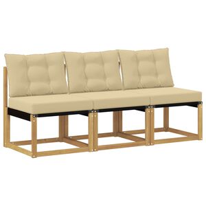 vidaXL 3 Pezzo Divano centrale per esterno