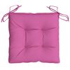 vidaXL Cuscini per Sedia 2pz Rosa 40x40x7 cm Tessuto