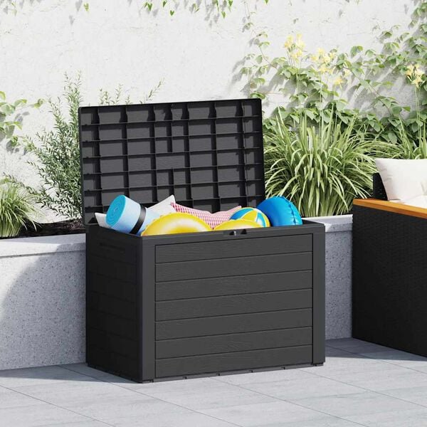vidaXL Baule da Giardino Antracite 78x44x55 cm