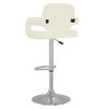 vidaXL Sgabello da Bar Crema in Similpelle