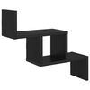 vidaXL Scaffale da parete Rovere Nero 48 x 15 x 42 cm