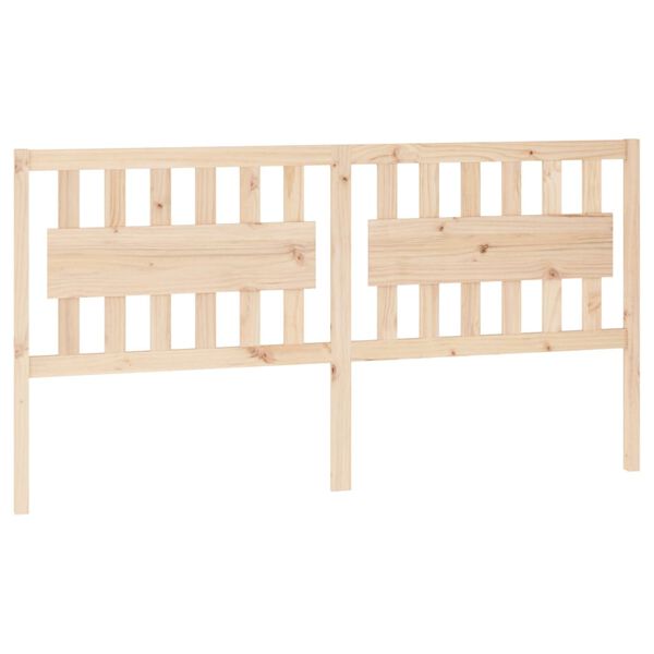 vidaXL Testiera per Letto 185,5x4x100 cm in Legno Massello di Pino