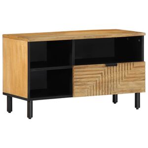 vidaXL Mobile Porta TV Marrone 80x33x46 cm in Legno Massello di Mango
