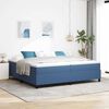 vidaXL Struttura letto piattaforma Blu 200 x 200 cm Tessuto in Cords