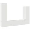 vidaXL Set di Mobili Porta TV 4 pz Bianco in Legno Multistrato