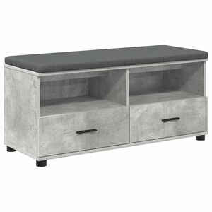 vidaXL Panca per ingresso Grigio Cemento 100 x 38 x 46 cm