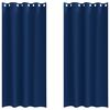 vidaXL Tende Blackout con Anelli 2 pz Blu Scuro 225 x 140 cm