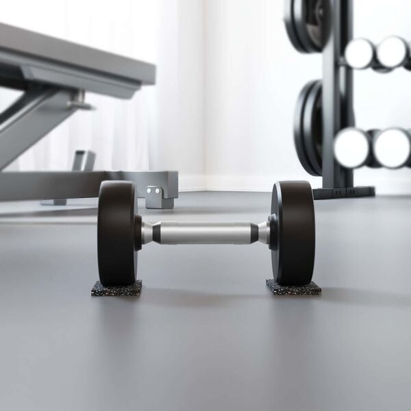 vidaXL Rullo in gomma Nero Gomma