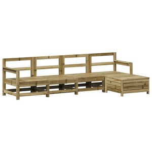 vidaXL Set Divani da Giardino 5 pz in Legno Impregnato di Pino