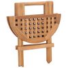 vidaXL Set da Pranzo Giardino Pieghevole 3 pz Cuscino Massello di Teak