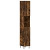 vidaXL Armadio da Bagno con Ripiano Aperto HAARLEM Rovere Fumo