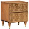 vidaXL Comodino 40x33x46 cm in Legno Massello di Mango