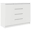 vidaXL Credenza con Cassetti Bianco 100,5x35x76cm in Legno Multistrato
