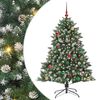 vidaXL Albero di Natale artificiale con 150 LED Verde 150 cm