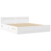 vidaXL Struttura del letto Bianco 193 x 203 cm Legno ingegnerizzato