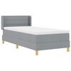 vidaXL <strong>Letto a Molle< / strong> Grigio chiaro 100 x 200 cm