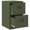 vidaXL Armadio per File con cassetto Verde oliva 44 x 50 x 106.5 cm
