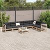 vidaXL Set Divani da Giardino 8 pz con Cuscini Legno Massello di Pino