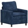 vidaXL Divano Blu navy 76 x 81 x 87,5 cm Poliestere