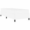 vidaXL Struttura del letto con materasso Bianco 90 x 200 cm Tessuto