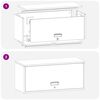 vidaXL Armadio a muro per garage Bianco 80 x 33 x 35 cm