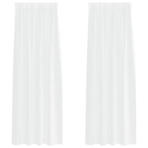 vidaXL Tenda in Velo 2 pz Bianco 260 x 140 cm Poliestere