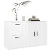vidaXL Credenza Bianco Lucido 100x33x59,5 cm in Legno Multistrato