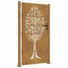 vidaXL Cancello da giardino 100x200 cm in acciaio Corten con design ad albero