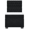 vidaXL Giroletto a Molle con Materasso Nero 80x200 cm in Velluto
