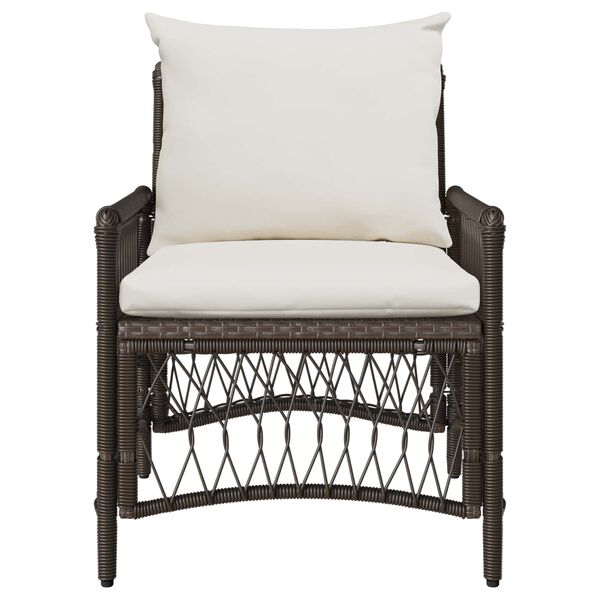 vidaXL Sedia da Giardino Marrone 60 x 70 x 78cm polyrattan