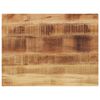 vidaXL Piano per Tavolo 80x70x3,8 cm Rettangolare Legno Mango Grezzo